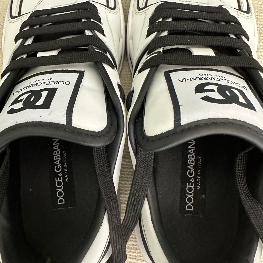 Dolce & Gabbana New Roma Lace-Up Sneakers Classic Design.100 %Calfskin Leather. - Picture 6 of 9